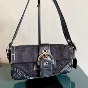 Coach Black Mini SoHo Signature C